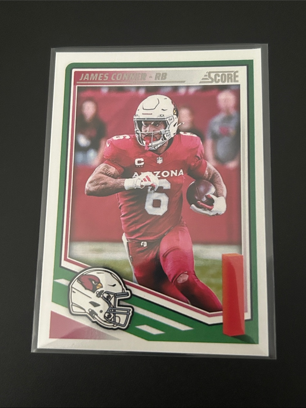 James Conner Arizona Cardinals Score Football Card - Panini